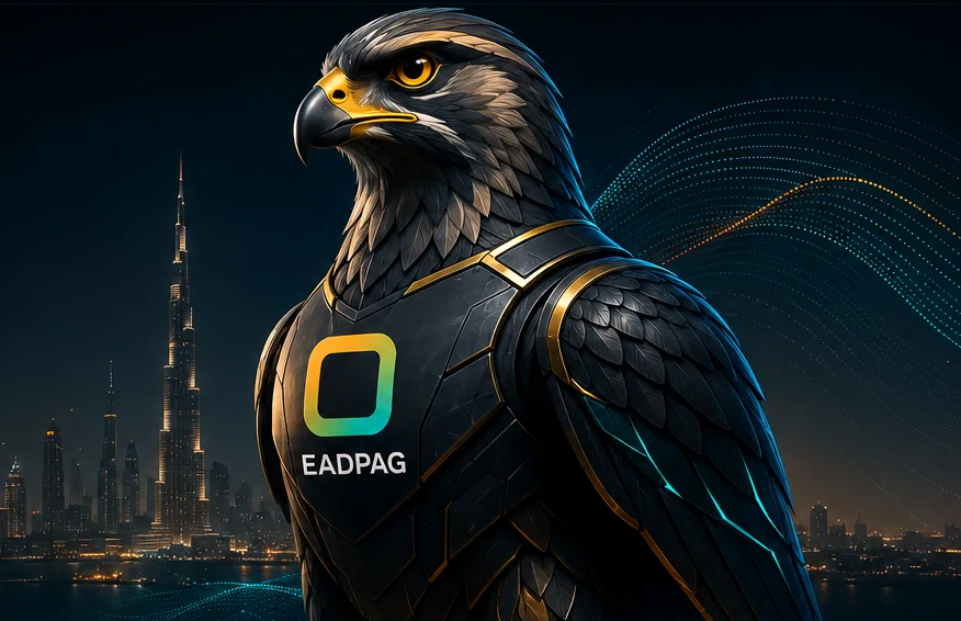 صقر EADPAG فوق أفق دبي